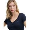 Γυναικείο T-shirt Tommy Jeans V Neck Dark Night Navy DW0DW20458-C1G