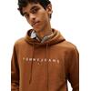 Ανδρικό Φούτερ Tommy Jeans Reg Linear Logo Hoodie Ext Pecan Nut Multi DM0DM20746-GVP