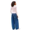 Γυναικεία Μπλούζα Τommy Jeans Tjw Slim Essential Rib Ls Ancient White / Cerise Stripe DW0DW17387-0FB