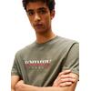 Ανδρικό T-Shirt Tommy Jeans Reg Dna Tee Ext Pewter Green DM0DM21978-MRH