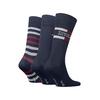 Ανδρικές Κάλτσες Tommy Hilfiger Sock 3p GiftboxTommy Stripe Navy 701235376-001