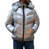 Ανδρικό Μπουφάν Karl Lagerfeld Jeans Klj Shiny Puffer Silver 240D1502-J137