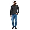 Ανδρική Μπλούζα Calvin Klein Ls Waffle Badge Crewnk Tee Steel Gray LV04RJ209G-PFO