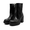 Γυναικεία Μποτάκια Tommy Hilfiger Plateau Crepe Look Boot Black FW0FW07535-BDS