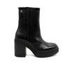 Γυναικεία Μποτάκια Tommy Hilfiger Plateau Crepe Look Boot Black FW0FW07535-BDS