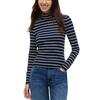 Γυναικεία Μπλούζα Tommy Jeans Tjw Essential Mock Neck Dark Blue Day Lily Stripe DW0DW19830-0X5