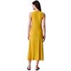 Γυναικείο Φόρεμα Calvin Klein Ls Second Skin Crew Neck Dress Lemon Amber LV044C236G-W0L