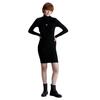 Γυναικείο Φόρεμα Calvin Klein Badge Roll Neck Sweater Dress Ck Black J20J221690-BEH