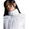 Γυναικείο Μπουφάν Calvin Klein Cropped Shiny Puffer Bright White J20J222710-YAF