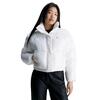 Γυναικείο Μπουφάν Calvin Klein Cropped Shiny Puffer Bright White J20J222710-YAF