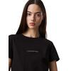 Γυναικείο T-shirt Calvin Klein Monologo Slim Black J20J223563-BEH