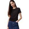 Γυναικείο T-shirt Calvin Klein Monologo Slim Black J20J223563-BEH