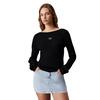 Γυναικείο Πουλόβερ Calvin Klein Woven Label Tight Ck Black J20J223611-BEH