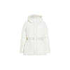 Γυναικείο Μπουφάν Calvin Klein Logo Belt Short Puffer Ivory J20J224107-YBI