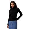 Γυναικείο Zιβάγκο Calvin Klein Woven Label Roll Neck Sweater Black J20J224225-BEH