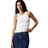 Γυναικείο Top Calvin Klein Woven Label Rib Tank Bright White J20J224762-YAF