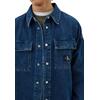 Ανδρικό Πουκάμισο Calvin Klein Oversized Linear Shirt Denim Dark J30J324579-1BJ