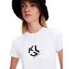 Γυναικείο T-shirt Karl Lagerfeld Slim Fit Monogram Tee White 246J1711-J109