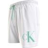 Ανδρικό Μαγιό Calvin Klein Medium Drawstring Pvh Classic White KM0KM01003-YCD