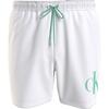 Ανδρικό Μαγιό Calvin Klein Medium Drawstring Pvh Classic White KM0KM01003-YCD