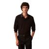 Ανδρικό Polo Calvin Klein Ls Supima Cotton Solid Polo Black LV040EM909-UB1