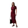 Γυναικείο Φόρεμα Calvin Klein Jeans A Modal Rib Ss Dress Deep Rouge LV044C902G-VLP