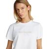 Γυναικείο T-Shirt Calvin Klein Ss Liquid Ck Cropped Tee Brilliant White LV047AB814-YAA