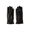 Ανδρικά Γάντια Calvin Klein Logo Strap Smooth Leather Gloves Black LV04D8035G-UB1