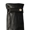 Ανδρικά Γάντια Calvin Klein Logo Strap Smooth Leather Gloves Black LV04D8035G-UB1