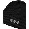 Ανδρικός Σκούφος Calvin Klein Patch Chunky Rib Cotton Beanie Black LV04D8053G-UB1