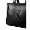 Γυναικεία Τσάντα Χειρός Calvin Klein Raised Ck Medium Tote Black LV04F3218G-UB1