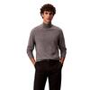 Ανδρικό Πουλόβερ Calvin Klein Ls Merino Mock Neck Swtr Medium Grey Htr LV04LE309G-P7E