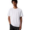 Ανδρικό T-Shirt Calvin Klein Ss Rel Liquid Ck Monologo Tee Brilliant White  LV04RAB812-YAA