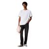 Ανδρικό T-Shirt Calvin Klein Ss Rel Liquid Ck Monologo Tee Brilliant White  LV04RAB812-YAA