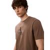 Ανδρικό T-Shirt Calvin Klein Ss Hero Monologo Tee 20s Taupe Tone LV04RB862G-GPF