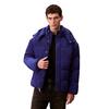 Ανδρικό Μπουφάν Calvin Klein Ls Ripstop Quilted Logo Hooded P Bellwether Blue LV04RD513G-IZ4