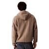 Ανδρική Ζακέτα Calvin Klein Ls Sherpa Badge Funnel Neck Fz H Roasted Cashew LV04RH272G-HMT