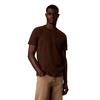 Ανδρικό T-Shirt Calvin Klein Ss Clsc Sueded Jersey Badge Tee Brown Cork LV04RJ206G-WFM