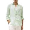 Ανδρικό Πουκάμισο Tommy Hilfiger Pigment Dyed Li Solid Rf Shirt Opal Green MW0MW34602-LXY