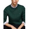 Αντρικό Πουλόβερ Tommy Hilfiger Classic Cable Crew Neck Ornamental Green MW0MW33132-L6K