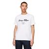 Ανδρικό T-shirt Tommy Hilfiger Script Logo Tee White MW0MW33691-YBR