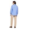 Ανδρικό Πουκάμισο Tommy Hilfiger Pigment Dyed Li Solid Rf Shirt Blue Spell MW0MW34602-C30