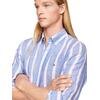 Ανδρικό Πουκάμισο Tommy Hilfiger Linen Triple Stripe Shirt Anchor Blue Multi MW0MW34612-0A5