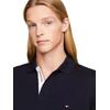 Ανδρικό Polo Tommy Hilfiger Monotype Placket Reg Polo Desert Sky MW0MW34753-DW5