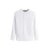 Ανδρικό Πουκάμισο Tommy Hilfiger Pigment Dye Mao Collar Shirt Th Optic White MW0MW39271-YCF