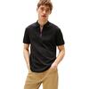 Ανδρικό Polo Tommy Hilfiger Interlock Zip Reg Polo Black MW0MW39552-BDS