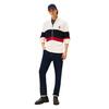 Ανδρική Ζακέτα Tommy Hilfiger Rwb Rib Chest Stripe Zip Through Ivory Petal MW0MW41396-Z00