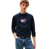Ανδρική Μπλούζα Tommy Hilfiger Linear Flag Graphic Ls Tee Desert Sky MW0MW41497-DW5