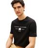 Ανδρικό T-shirt Tommy Hilfiger Brand Love Mono Stack Tee Black MW0MW42365-BDS