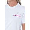 Γυναικείο T-Shirt Calvin Klein Line Embroidery Classic T Brilliant White  LV047D882G-YAA